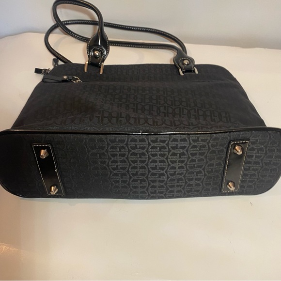 Giani Bernini Black Fabric GB Logo Shoulder Organizer Handbag Bag - Picture 13 of 16